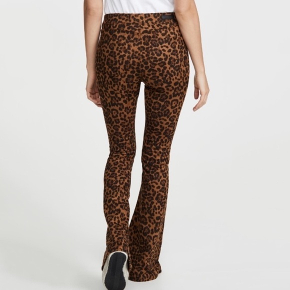 NWT BlankNYC Faux Suede High Waisted Leopard Print Flare Pants - Picture 6 of 10